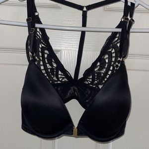 Victoria secret black bra size 32D with butterfly back